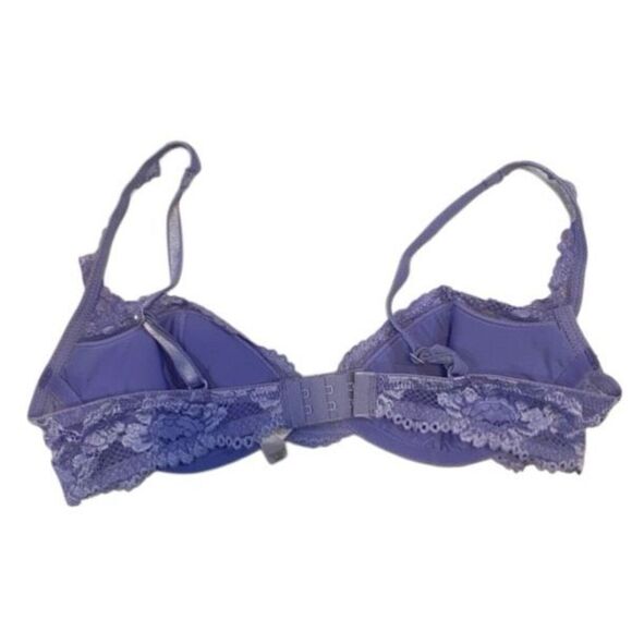 Victoria’s Secret vintage bra size 34B periwinkle lace - Picture 2 of 3